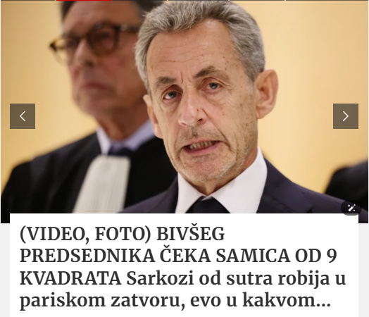Pa da li je to u redu da jedan preCednik robija?