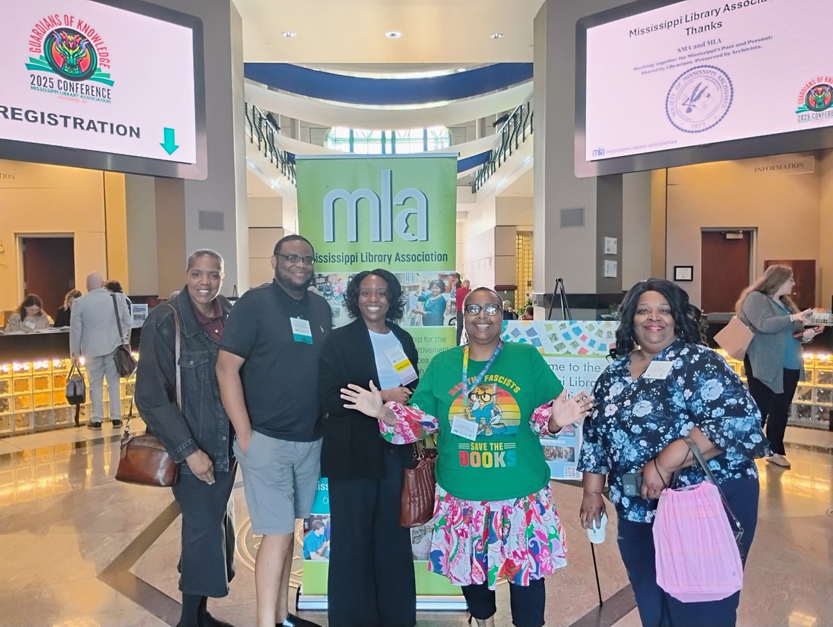 MyJHLS's tweet image. ChatGPT said:
📚✨ JHLS staff had a great time at the 2025 Mississippi Library Association Conference! We’re inspired by new ideas and connections to better serve our communities. 💛 #MSLibraryAssociation #JHLS #LibrariesLead