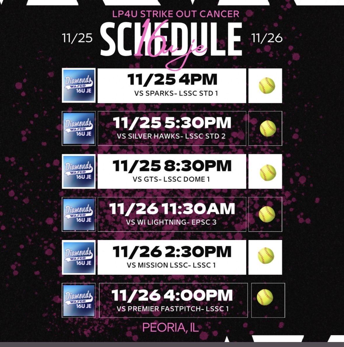 Come check us out in Peoria this weekend! Can’t wait to play! #gowasco <a href="/WD16uJE/">Wasco Diamonds 16UJE</a> <a href="/WascoDiamonds/">Wasco Diamonds</a>