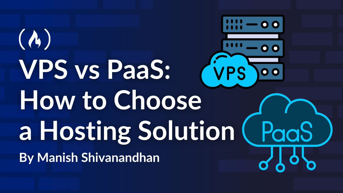 freeCodeCamp's tweet image. If you need to host an application you've built, you might be wondering which approach is right for you.
Two common hosting options are using a Virtual Private Server (VPS) or a cloud-based Platform-as-a-Service.
In this guide, Manish compares them and goes through their…