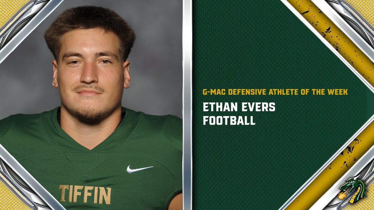 Ethan Evers has been named the G-MAC Football Defensive Athlete of the Week! He had a 33-yard pick six in the win at Thomas More along with three tackles and a tackle for loss. #GoGons | #G_MACfb