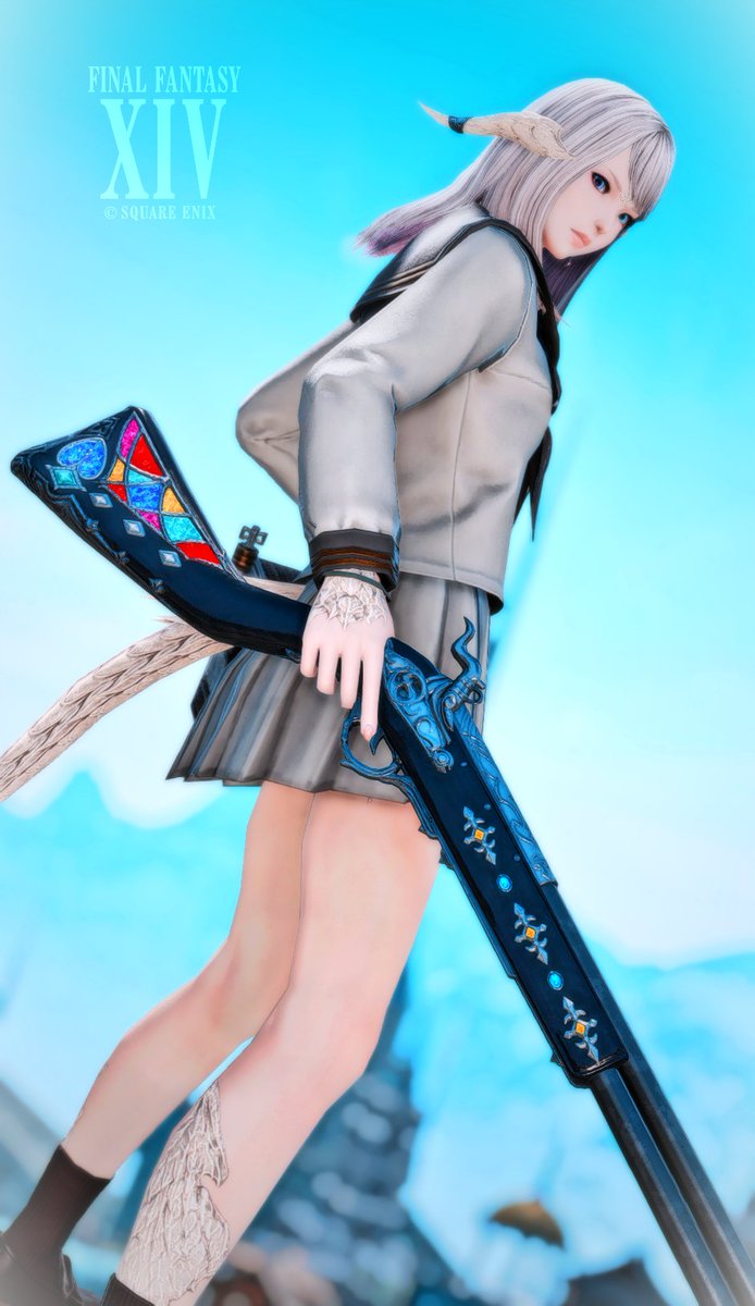 おはようございます
ピルグリムトラヴァースの銃いいですよね…！
装飾もフォルムも良い・・・！

#FF14 #本日のアウラ #メスラ #後角愛好会 #おはウラ