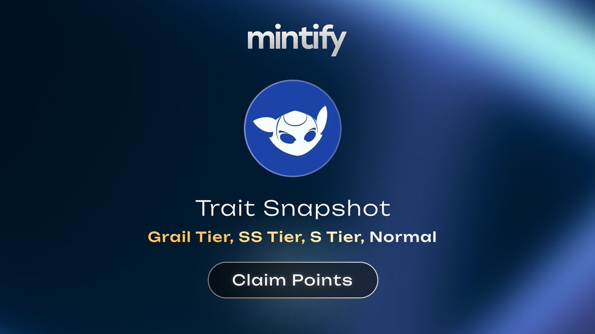 nightglyders's tweet image. NightGlyders x @Mintify
If you hold a Glyder, you are eligible to claim points!
The rarer the Glyder, the more points you get. Supporting 4 Tiers: Grail, SS, S, and Normal. Claim points 👇
Mintify Rewards:
rewards.mintify.com/loyalty