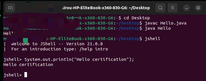 chalewaomo's tweet image. #javacertification Day1, although I know and master 40% of the concepts of java, it is today that I understood the difference between compiler and executor🧑🏾‍🦯‍➡️. And that there is a command for Java to execute codes such as databases in terminals 📚📖