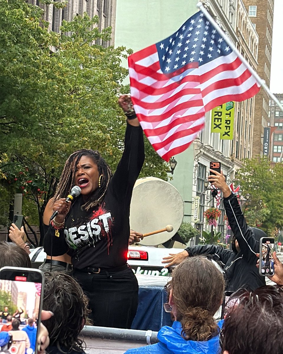 As the tyrant-in-chief continues his reign in DC, each of us must show up and fight. 

That’s why I spoke at #NoKingsDay, even with a hoarse voice due to an asthma flare-up. 

I’m running for Congress to fight for all of us. St. Louis is built for this fight. So am I. #CoriForUs