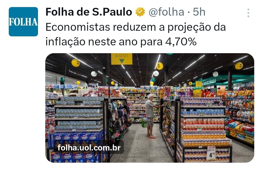 A inflação na Argentina caiu para 31,8%. Aí, alienados dizem que o Milei está salvando a Argentina. No Brasil, a inflação caiu para 4,7% e os mesmos alienados dizem que o Lula está quebrando o Brasil.