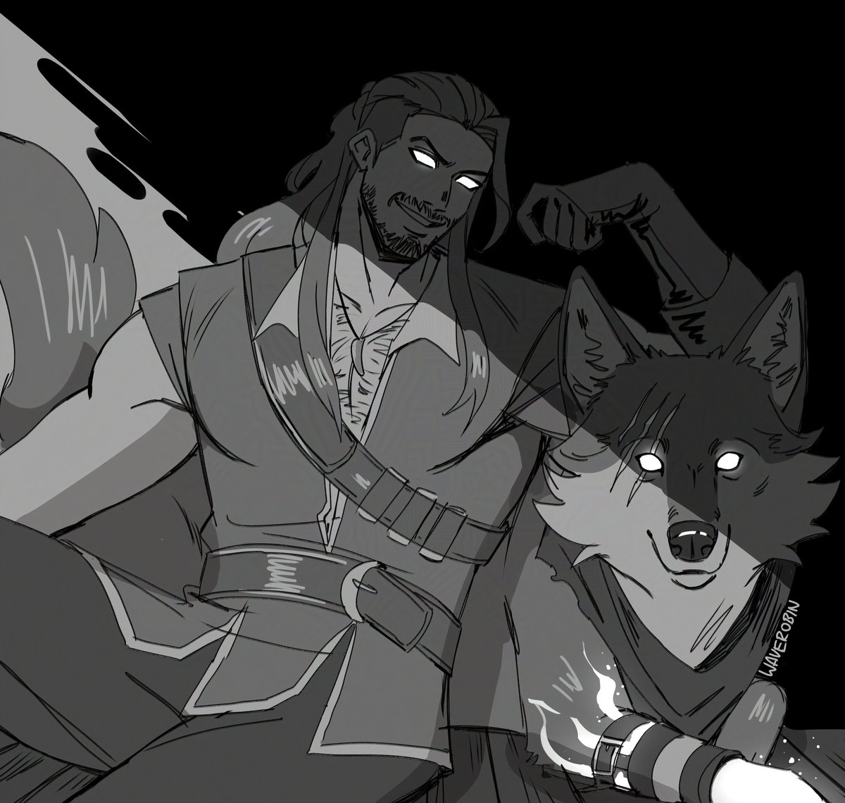 Gradually chants wolf guy wolf guy WOLF GUY #CriticalRoleArt #criticalrolefanart