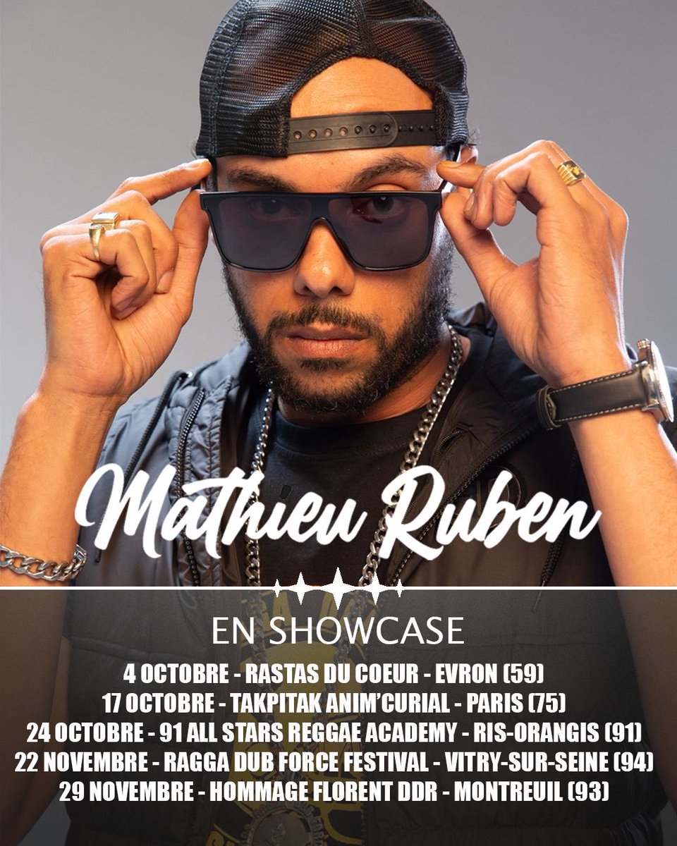mathieuruben's tweet photo. 🎤 Mathieu Ruben en Showcase ! 🔥
La tournée continue à travers la France — encore de belles vibes à venir 🙌🏽

🔥 Venez vibrer, chanter, partager ces moments ensemble !
#MathieuRuben #ShowcaseTour #ReggaeDancehall #LiveShow #RaggaDubForce #FranceTour #MusicVibes https://t.co/k9NzijBKBv