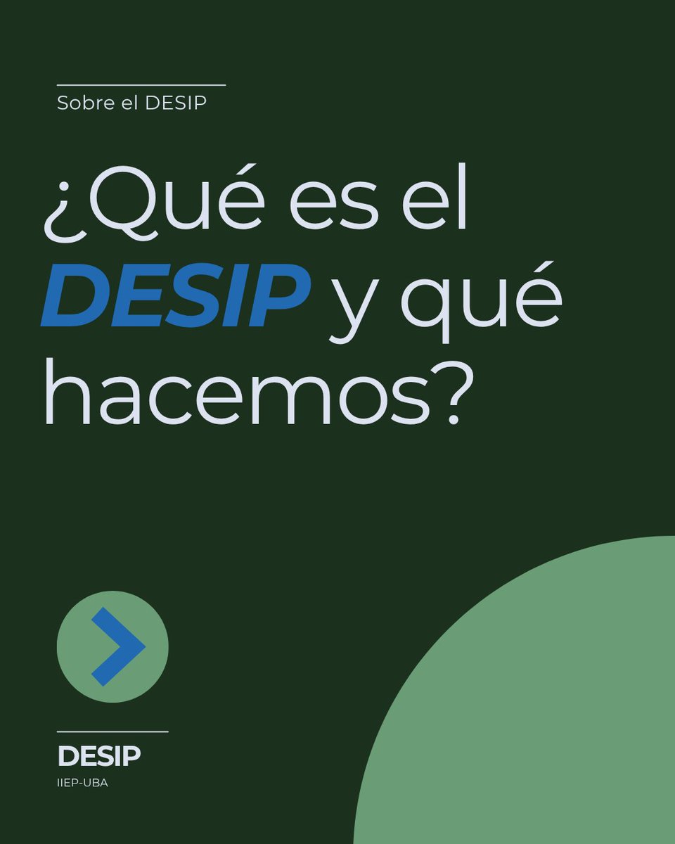 ¿Qué es el DESIP y qué hacemos?