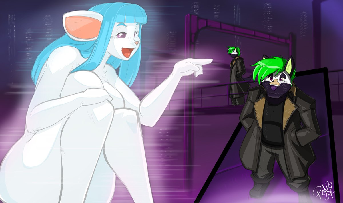 "You Look Lonely....."

A little piece for one of my favorite movies, Blade Runner 2049. Seeing this in IMAX blew my fucking mind, Such a great sequel that should have gotten more love!

Officer K / ReeFur belongs to me!

Joi / Squeek &amp; Art = <a href="/ShoNuff44/">ShoNUFF-44</a>