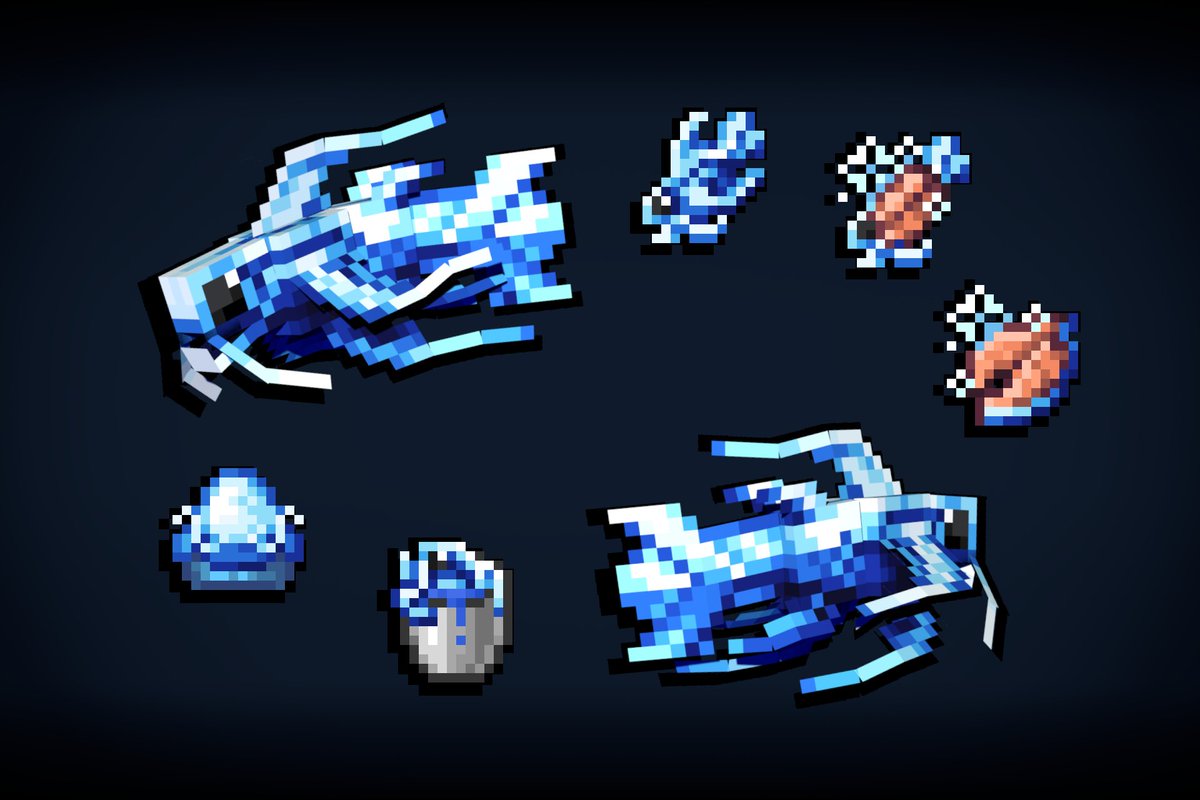 Frostquill fish. Made for @CrackedCubes, and featured in the Friendly ...