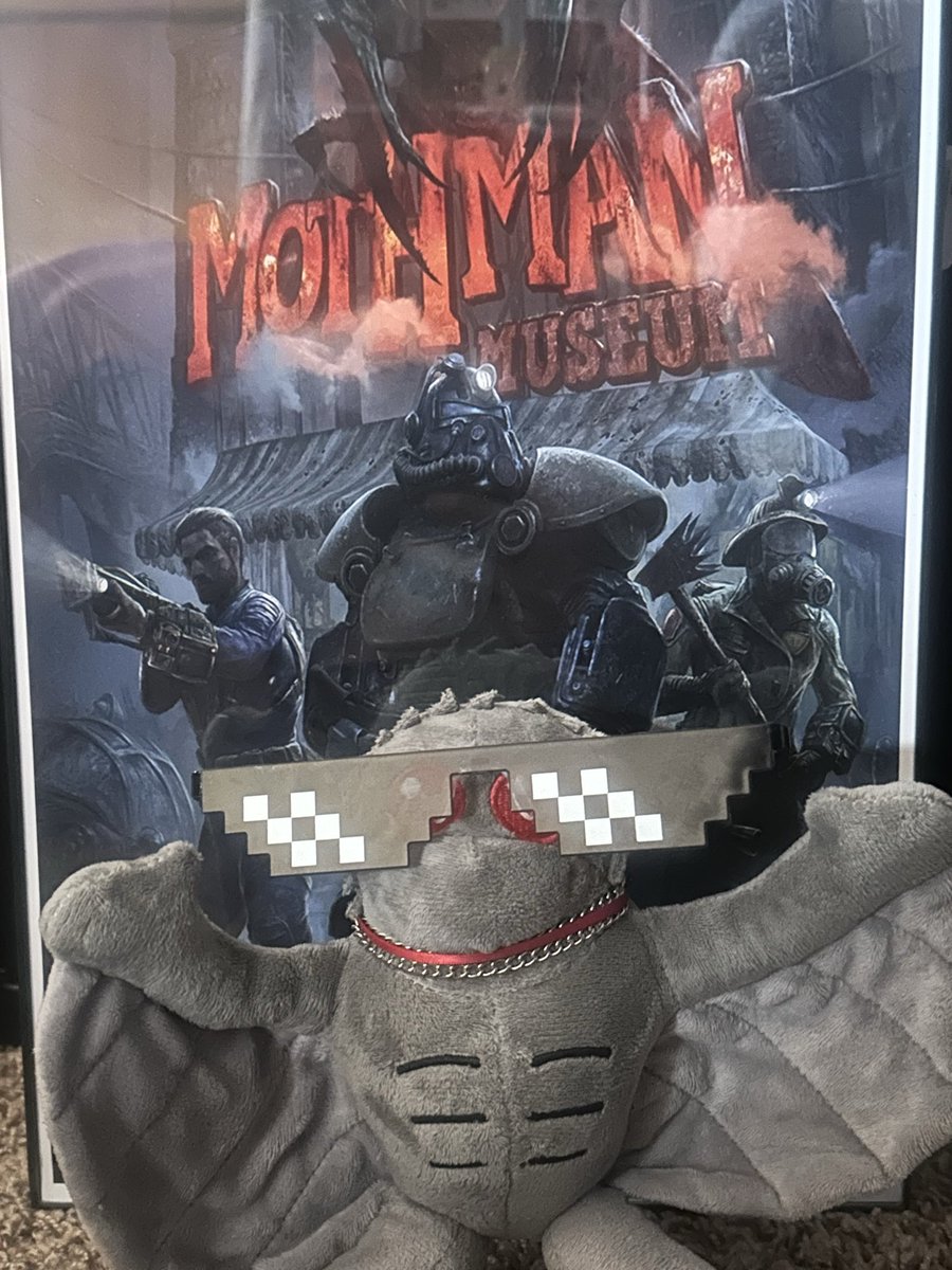 Mothman knows what day it is! #Fallout #Fallout76 #Mothman #MothmanMonday