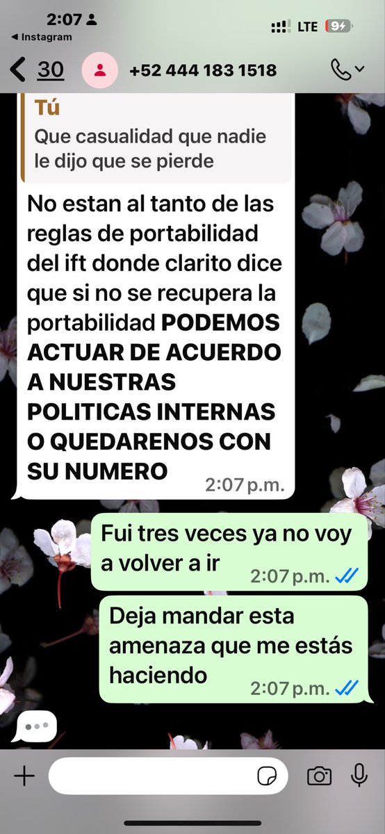 CastillonLulu's tweet photo. @MovistarMX @TelefonicaMX amenazandome con quitarme mi línea cuando ustedes cometieron el error de portabilidad https://t.co/i8CXaL5sVb