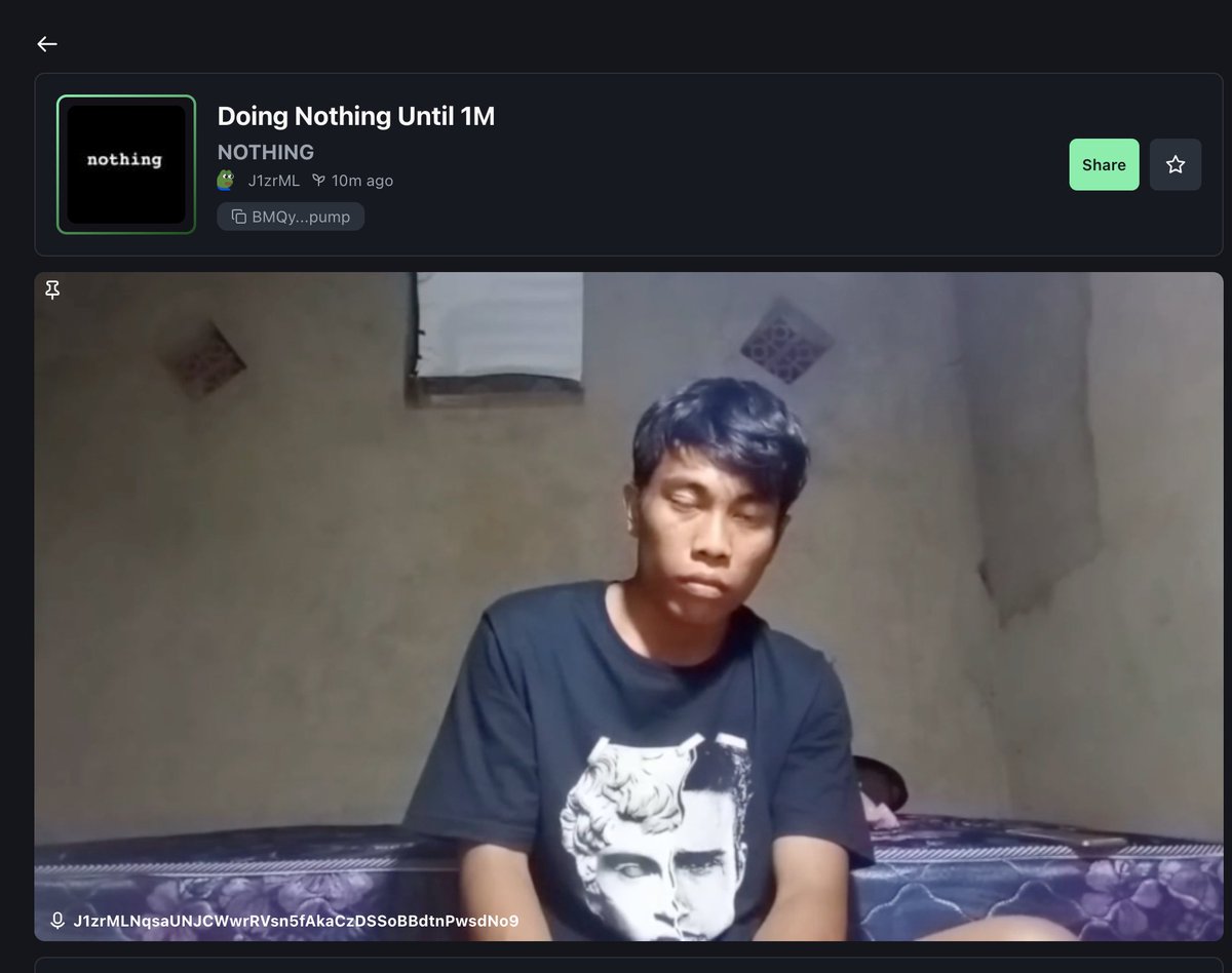 pumpfun_crush's tweet photo. @SolJakey help this guy to see stream at https://t.co/rjKjaOAaia https://t.co/QpWizQ7jkT