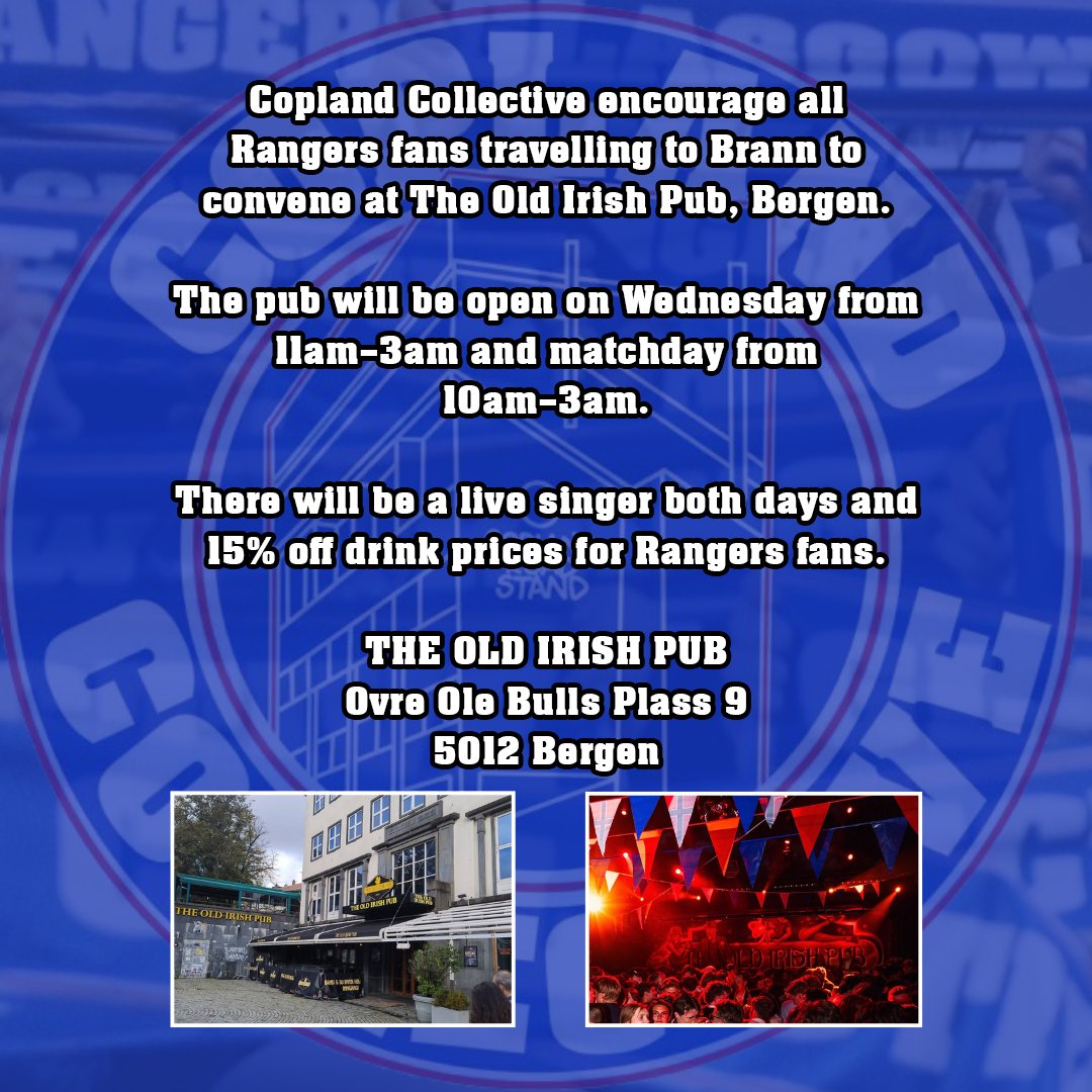 Brann away information.