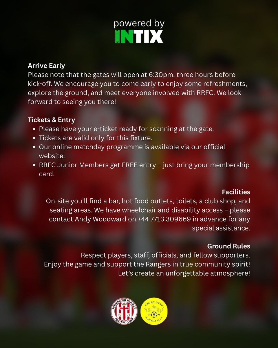 MATCHDAY INFO 🚨 

FREE TICKETS still available online, but selling fast! 🤩

For those still after tickets, use code: ‘FREETICKET’ at checkout via the INTIX website 🔗 intix.com/event/copy-of-…

See you tomorrow reds ✊🏼🔴

#uptheris