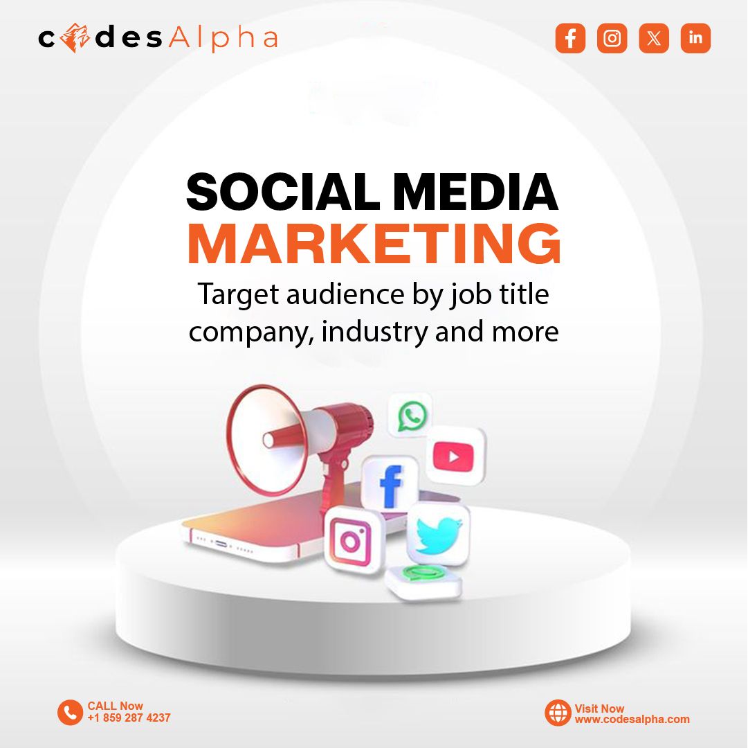 codesalphaofc's tweet image. 🚀 Social Media Marketing! 🌐 We target the right audience, boost engagement, and drive conversions with powerful, strategic campaigns for your brand. 

Visit codesalpha.com to get started.

#CodesAlpha #DigitalMarketing #TargetAudience #MarketingTrends #BrandAwareness