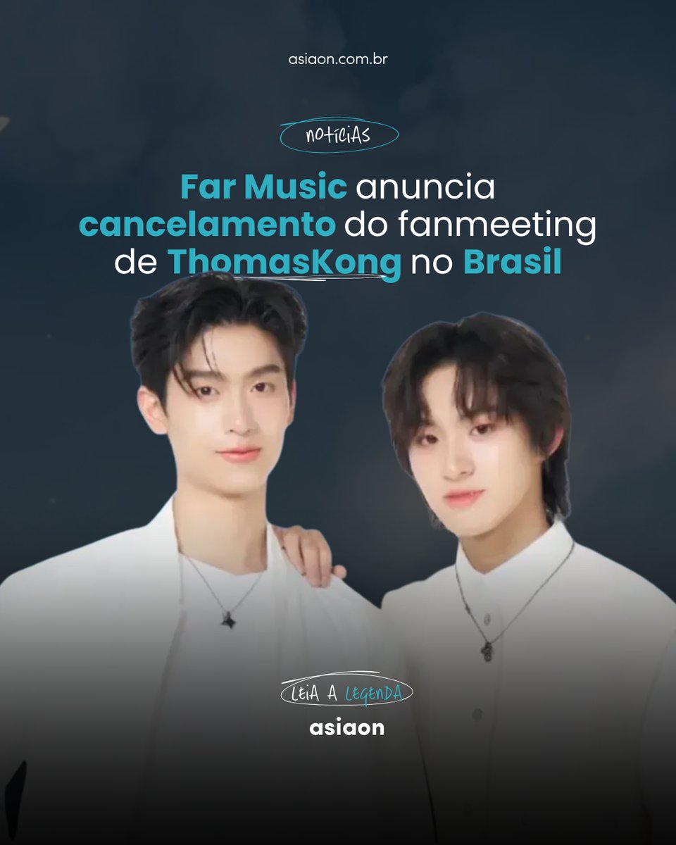 asiaonbrasil's tweet photo. Far Music cancela fanmeeting de Thomas e Kong em São Paulo por falhas na organização
Saiba mais: https://t.co/UovUXHcPid
#ThomasKong #YourSky #fanmeeting #bl #blzeiras #BLSeries #BLBrasil #AsiaON https://t.co/UfvYjmMtmK