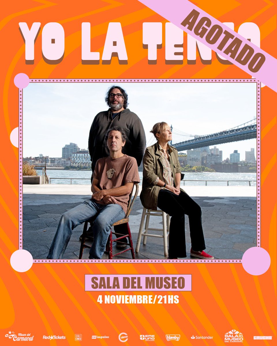 Las entradas para el concierto de #YoLaTengo, programado para el 4 de noviembre en la <a href="/saladelmuseo/">Sala del Museo del Carnaval</a>, están agotadas.