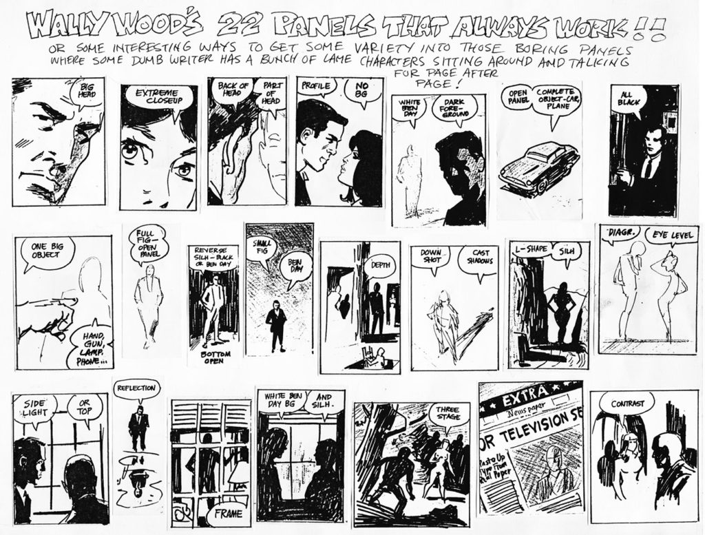 linusisonline's tweet image. Reminds me of Wally Wood's 22 Panels That Always Work.