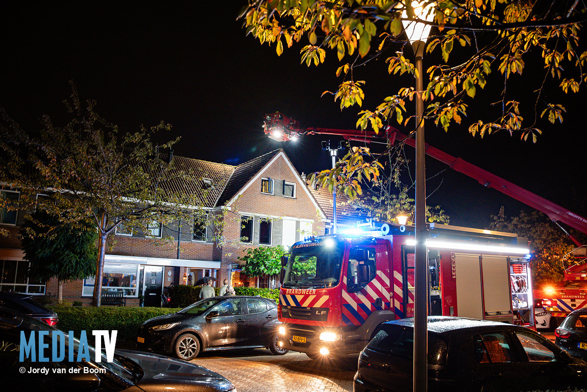 Brand op zolderverdieping woning in Poortugaal