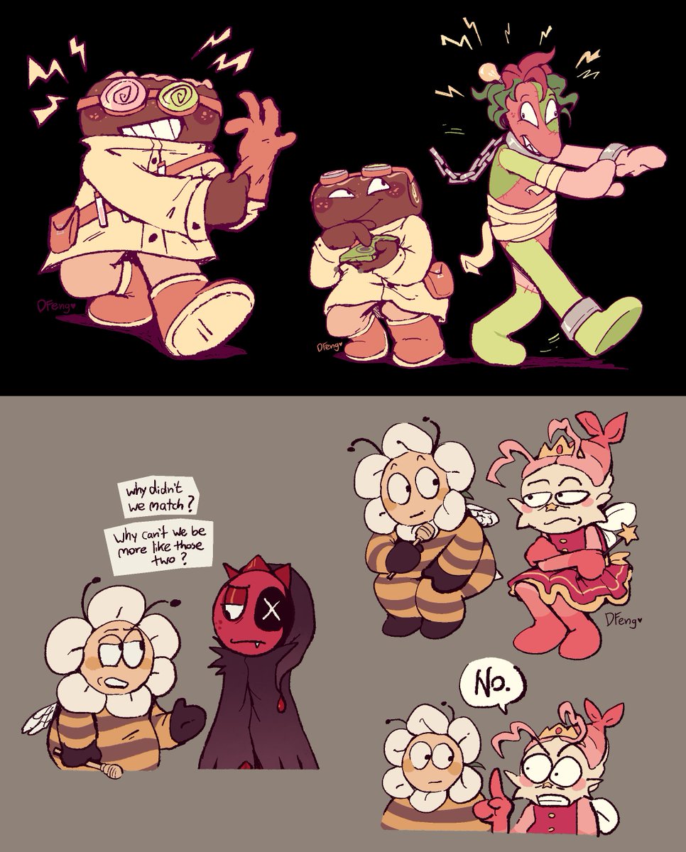 the ichor barons group chat name is now pumpkin barons. we grind but we never quite have enough pumpkins. the pumpkin economy is unsustainable #dandysworld #dandysworldfanart