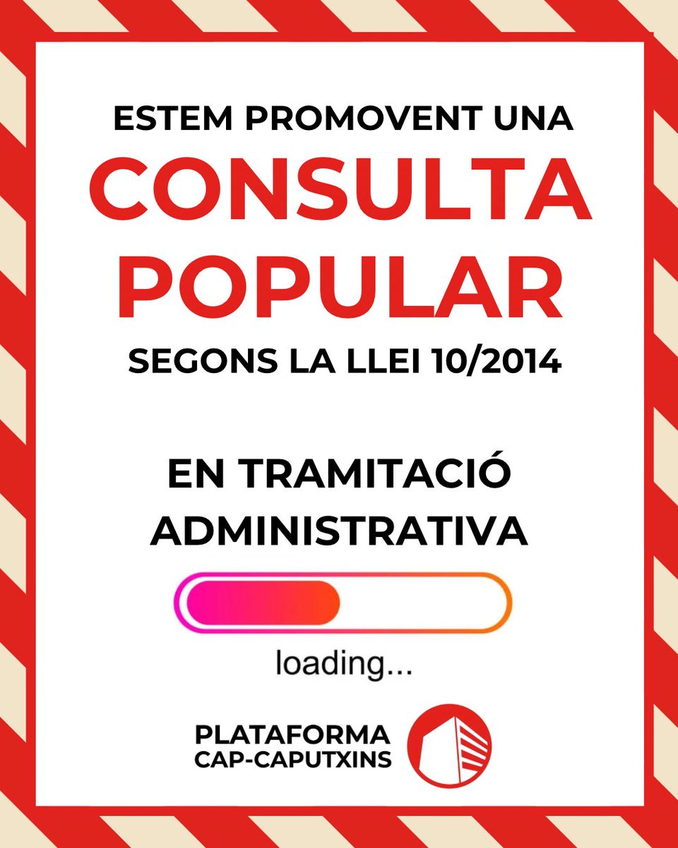Els residents dels 4 Barris del nord-est de Vic:

 - CAPUTXINS
 - LA CALLA
 - L’HORTA VERMELLA
 - SANT LLATZER - 4 ESTACIONS

En DEFENSA PRÒPIA, no permetrem que ens TANQUIN el CAP de la PLAÇA DIVINA PASTORA!!
 
CONSULTA POPULAR D’ACORD AMB LA LLEI 10/2014, de 26 de setembre