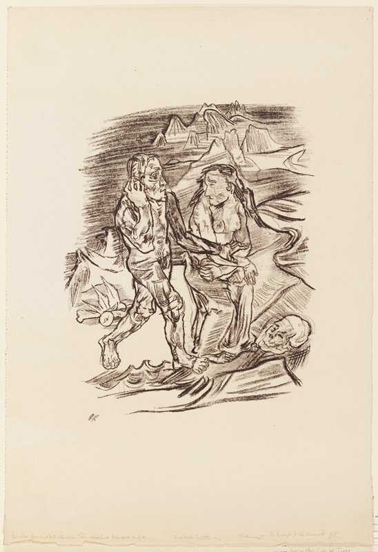 Man and Woman with Corpse #artbots #kokoschka