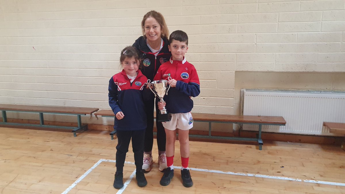 Huge congratulations to Corofin camogie team who won the Junior A championship yesterday. They came to visit with the cup this afternoon. We are especially proud of our past pupils and Tadhg and Niamh were super proud of their mammy!  <a href="/ClareCamogie/">OfficialClareCamogie</a>