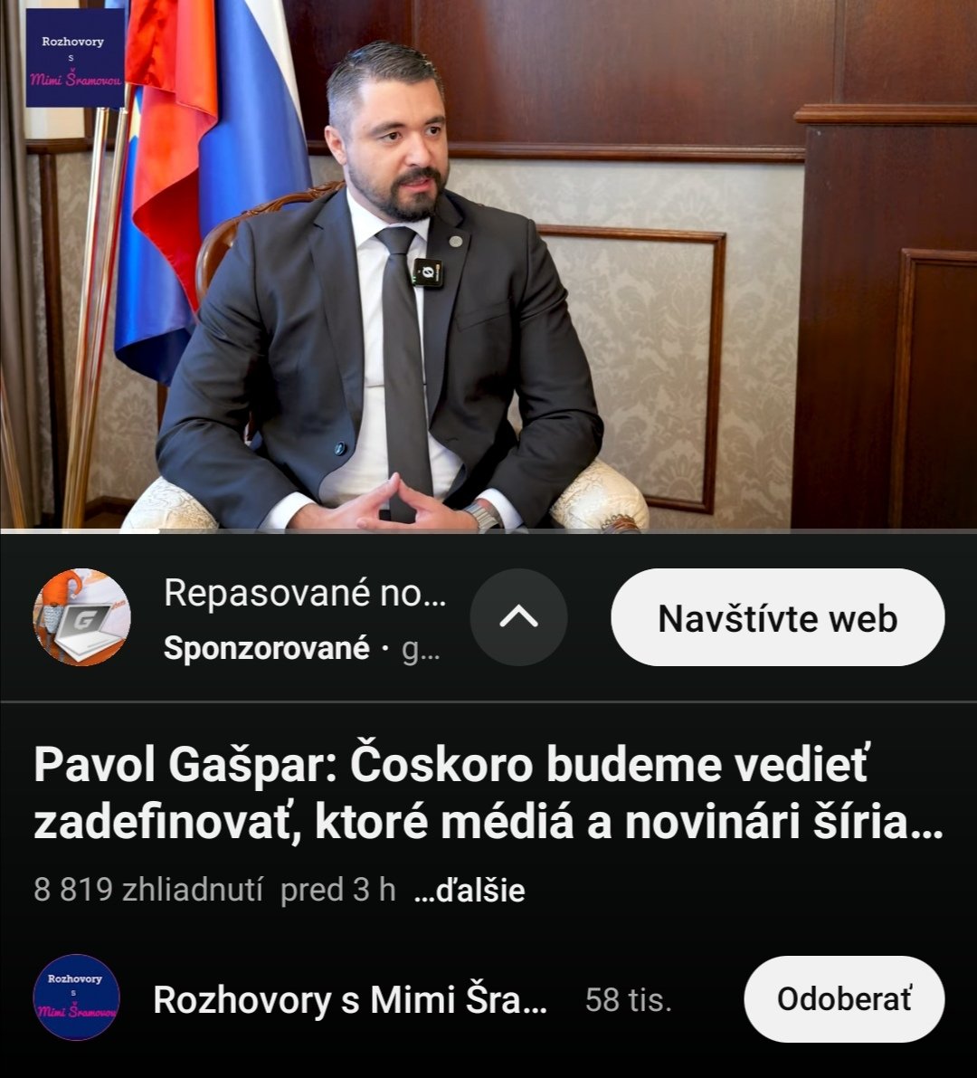 Šéf tajnej služby dáva rozhovor provládnej dezinfluencerke.

-Správa o stave republiky, október 2025

(Mini Gašpar u Mimi Šramovej)