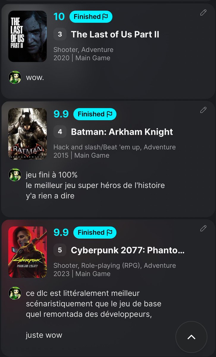 mon top 5 jeux vidéo (risque de changer)