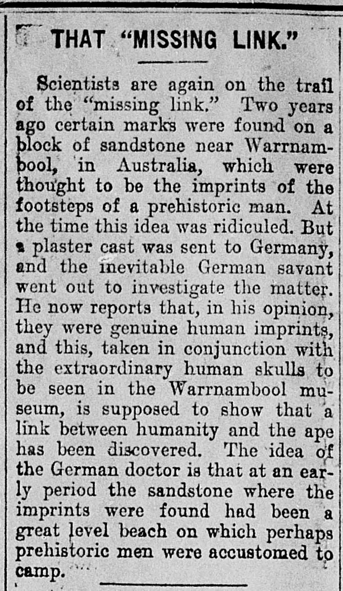 That Missing Link-Tracks In Stone

Turner County herald (Hurley, Dakota [S.D.]), February 22, 1906
