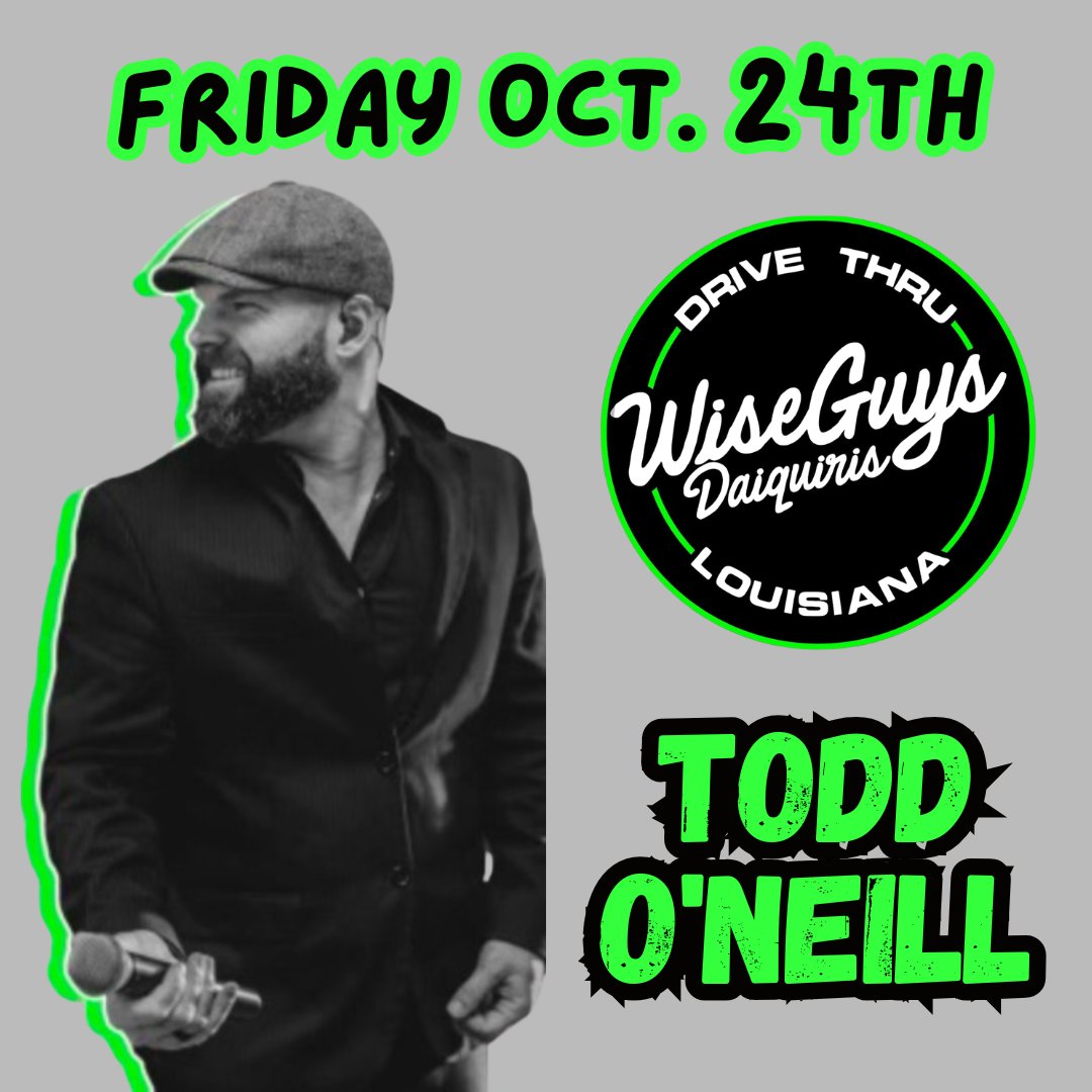 WiseguysDaks's tweet image. Don't miss Todd O'Neill live on stage Friday night at Wiseguys! #livemusic #HammondAmerica #supportlocalartists