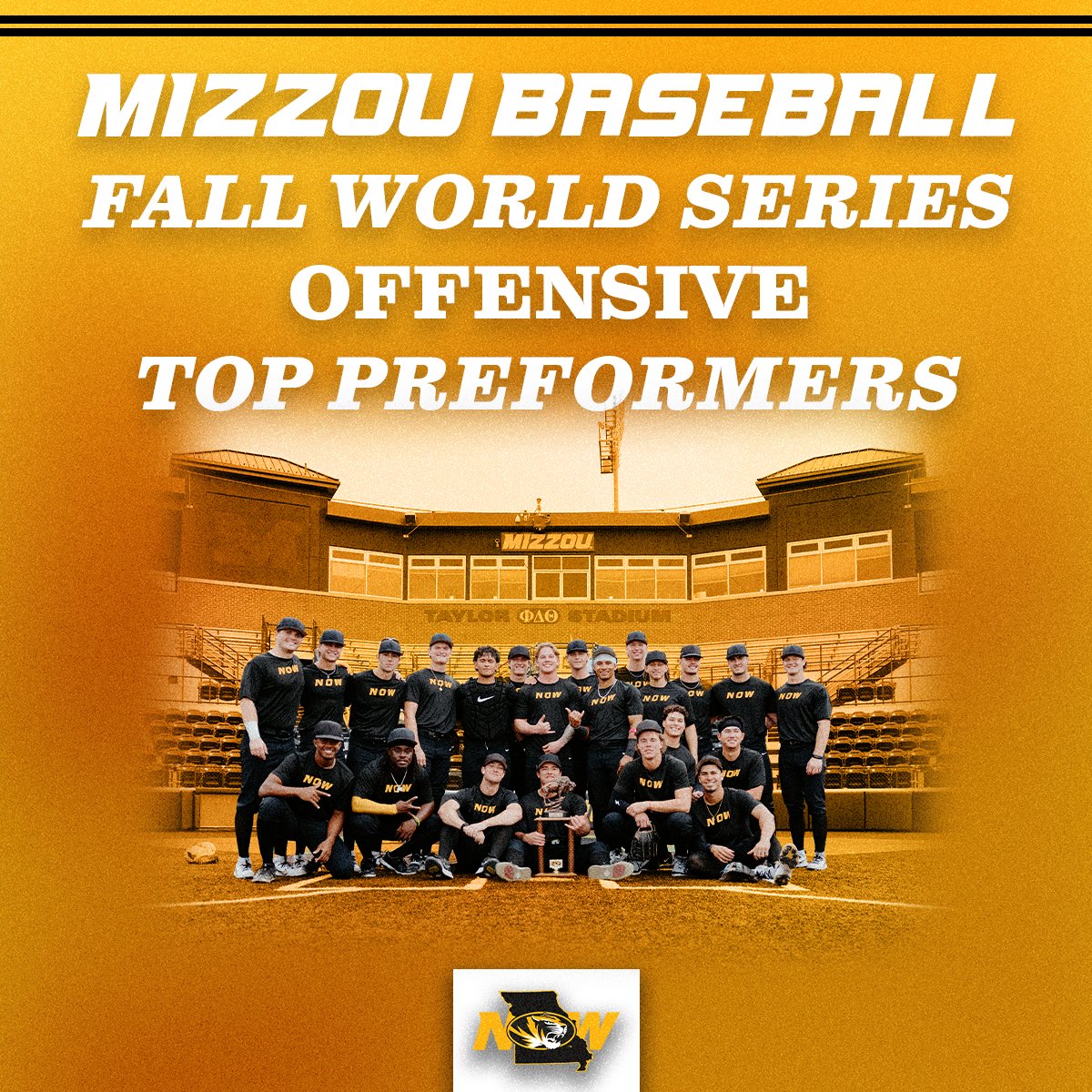Highlighting Mizzou Baseball's top offensive performers from the Fall World Series!🔥

A 🧵⬇️

#MizzouNOW
