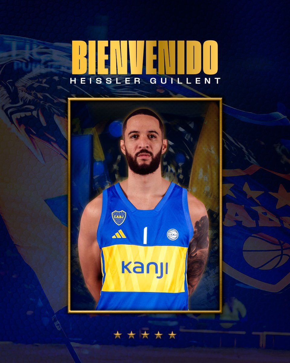 BasquetBocaJrs's tweet image. ¡Refuerzo azul y oro! 👊

Heissler Guillent, jugador venezolano de selección, se suma a la plantilla xeneize como reemplazo de Martín Cuello.

#DaleBoca 🔵🟡🔵