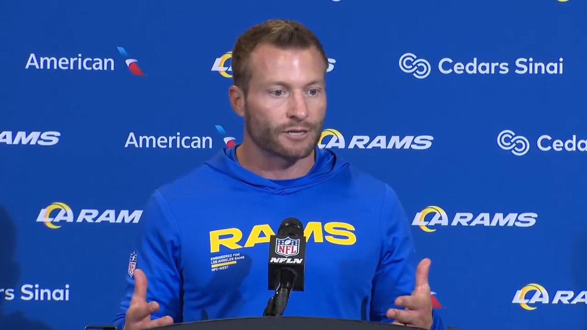 "We've got a lot of players that we have a ton of trust in as coaches... I think it makes you more difficult to defend."

🎥 Coach McVay on continuing to lean in to being a complete offense. 
