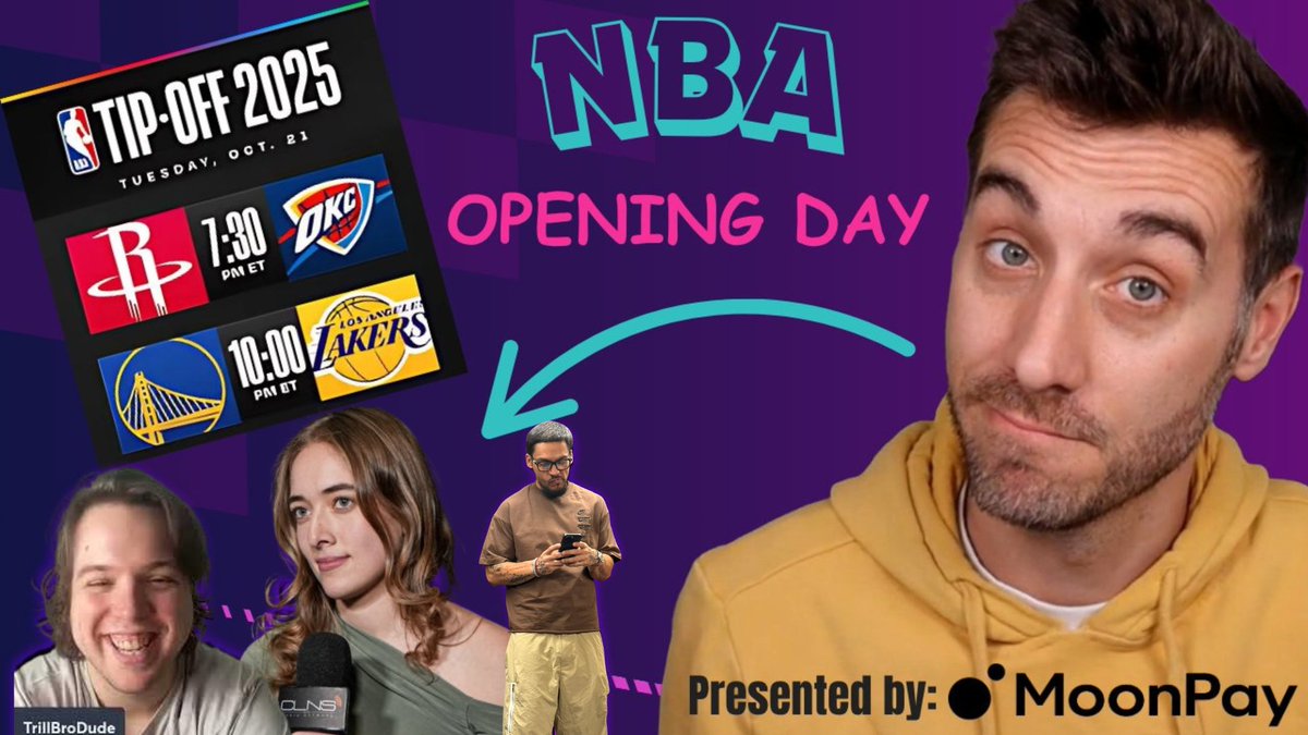 The NBA BIT Marathon show tips off tomorrow at NOON et! We have a great show planned with some amazing guests:

<a href="/NoaDalzell/">Noa Dalzell 🏀</a> 
<a href="/TrillBroDude/">Subscribe to the You Know Ball Patreon</a> 
<a href="/bansky/">Eddie Gonzalez</a> 
<a href="/YaronWeitzman/">Yaron Weitzman</a> 
<a href="/SteveJeanty/">yung caca</a> 
<a href="/JayCatch/">pizza pizza</a> 

+ a few surprise guests
