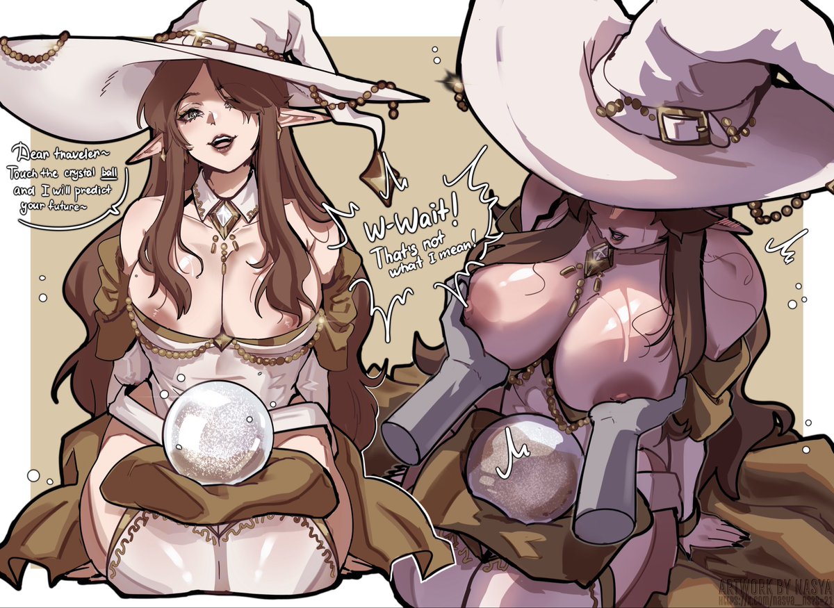 [oc]Shortly before Halloween night, you met a wandering witch fortune teller🔮🫣