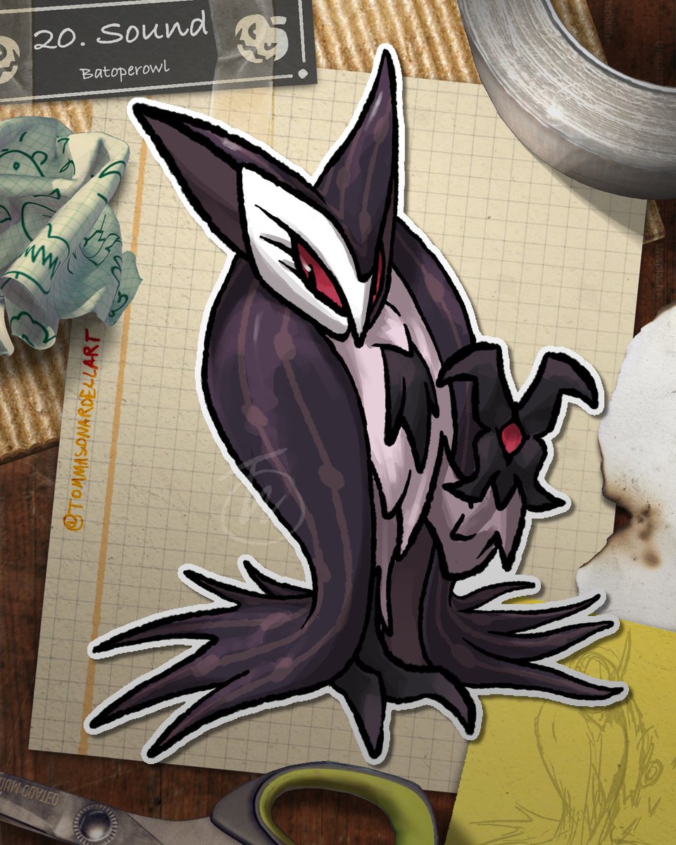 #faketober day 20, Sound
A screeching bat owl phantom of the opera for the day