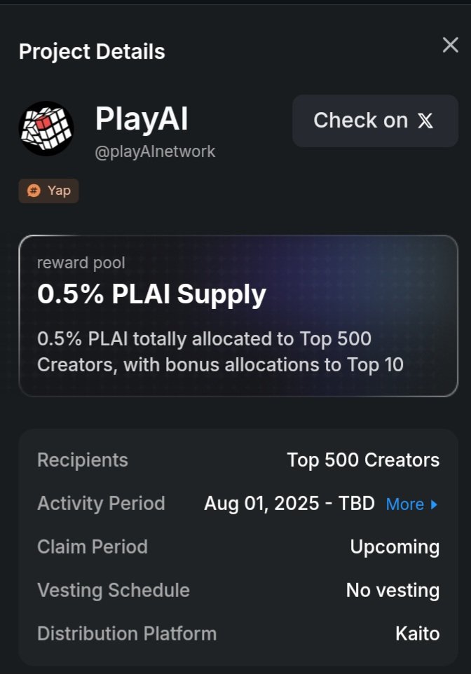 LuaInk's tweet image. Jumping back into @playAInetwork
on @KaitoAI  took a break from posting, but here's a simple fun idea:
What if AI makes: "guess the coin price" game? You pick if ETH goes up, add funny memes, and win $PLAI prizes if you nail it.
No coding  just tell AI : Build a quick ETH guess…