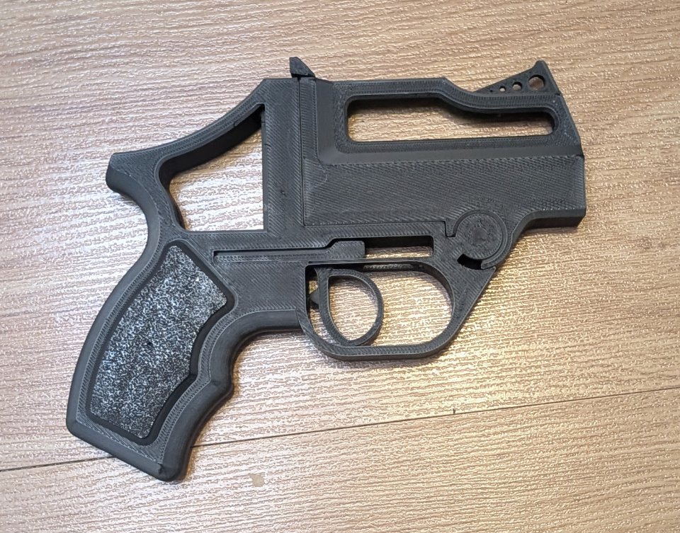 The RYNO is a fully DIY print in place .22 pistol currently in beta on the Gatalog. It requires nothing more than peeling from the print bed, sliding the barrel sleeve in and turning a screw. There are even options for nail gun blanks and printed barrel sleeves. Join today