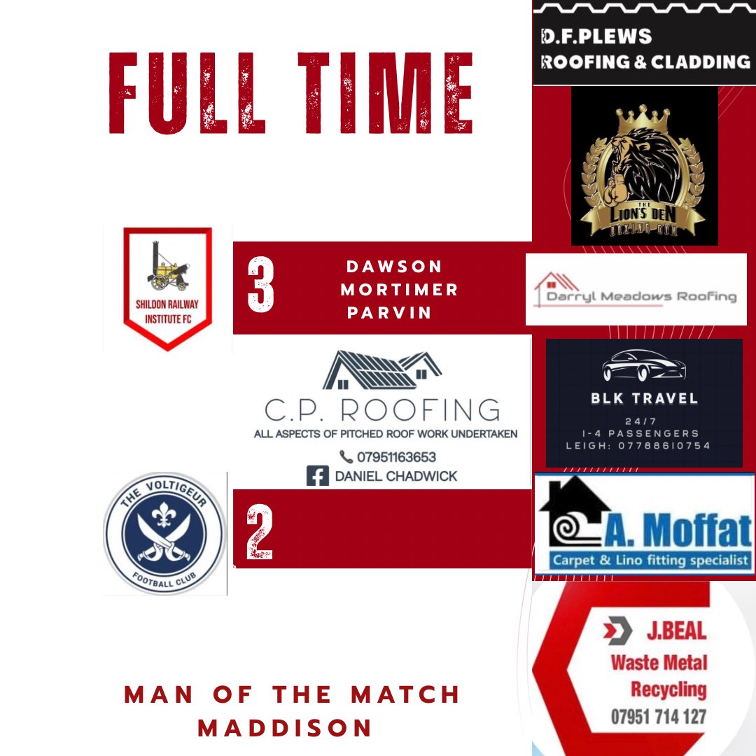 Result from Sunday , not a great game from us but got through the next round