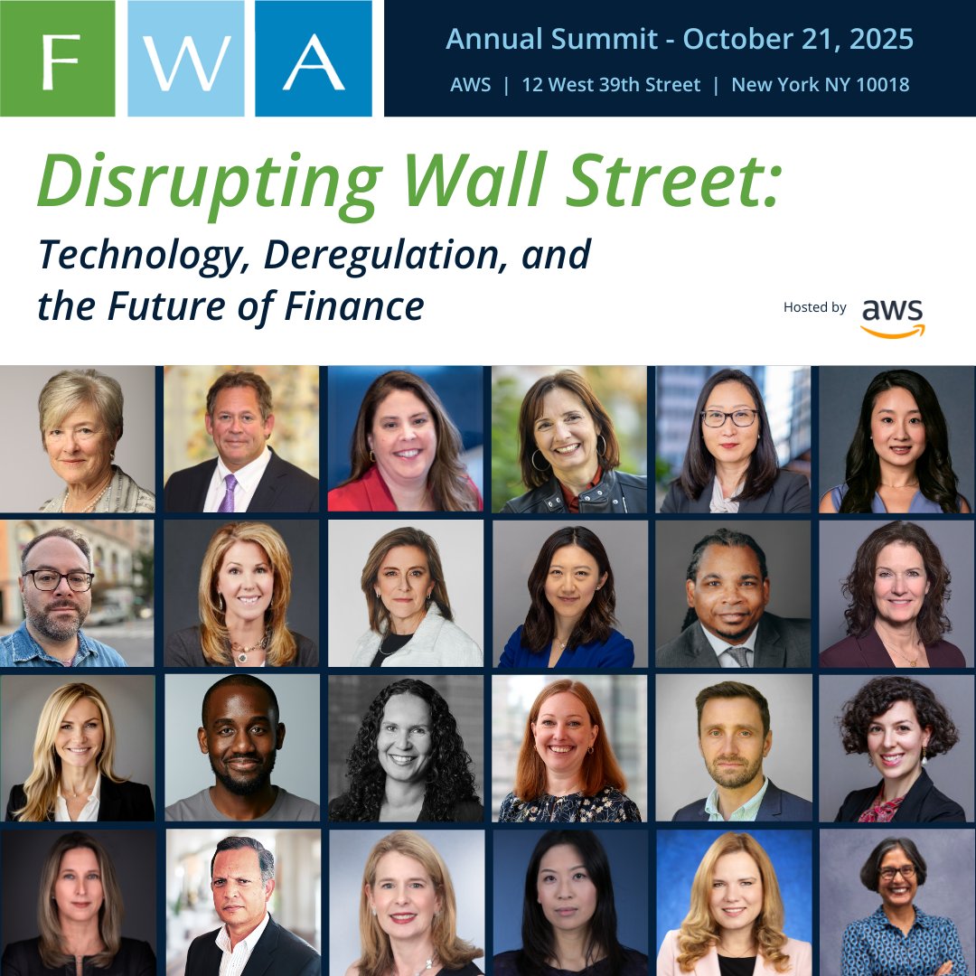 Tomorrow at 9 AM, it all begins. The FWA 2025 Annual Summit at Amazon Web Services will bring together leaders, innovators, and changemakers for a full day of learning and connection.

Let’s make it one to remember.

#FWASummit2025 #WomenInFinance #Leadership #BusinessConference