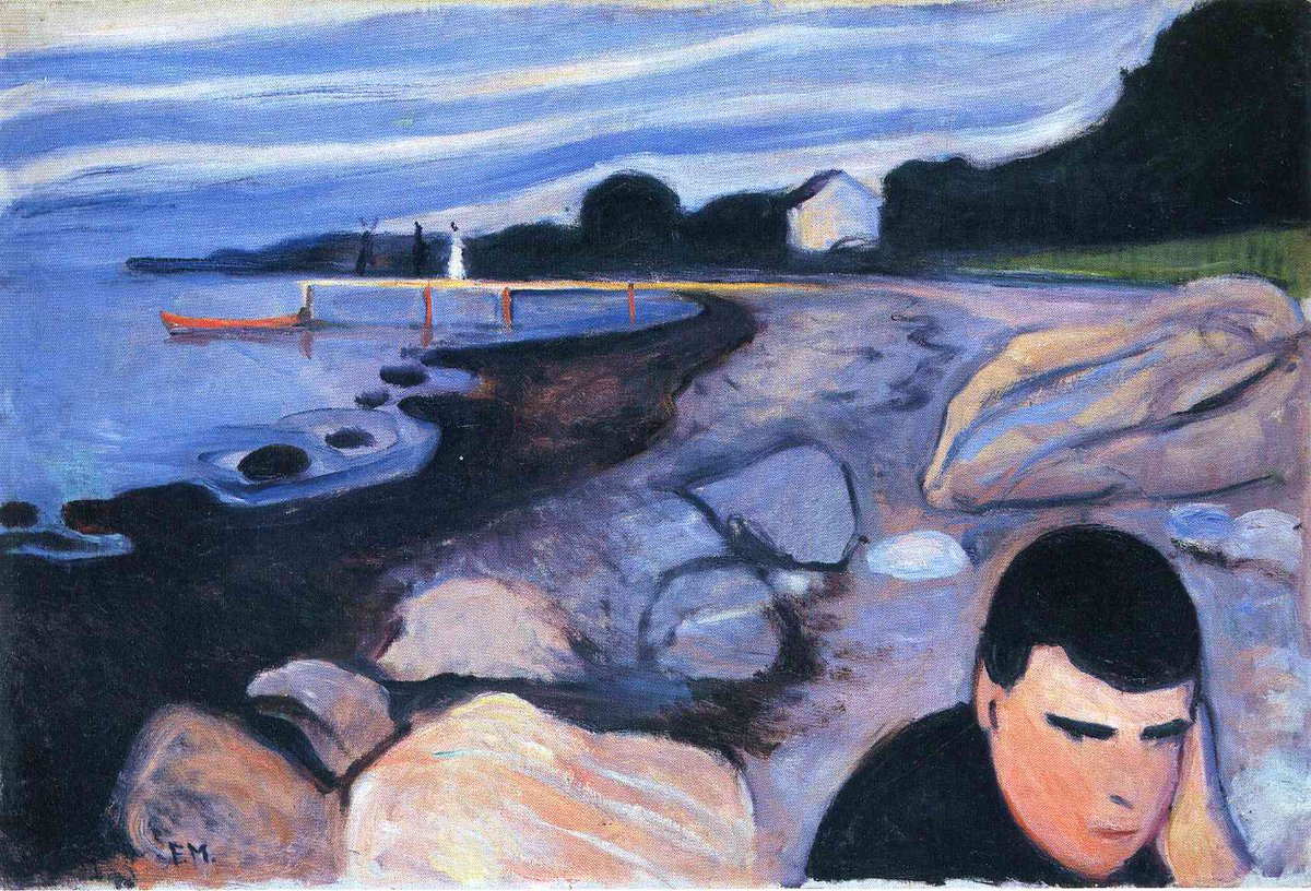 Melancholy, 1892 #artbots #munch