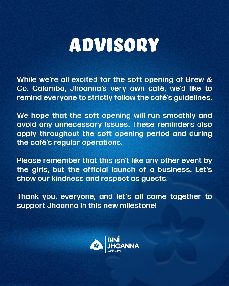 ADVISORY ☕