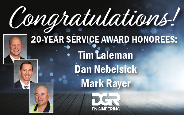 At Saturday's fall gathering, we recognized three team members who’ve dedicated 20 years to DGR Engineering. Your hard work and loyalty make a lasting impact, and we’re grateful for all you do. Congratulations on this impressive milestone!
#DGRSolutions dgr.com