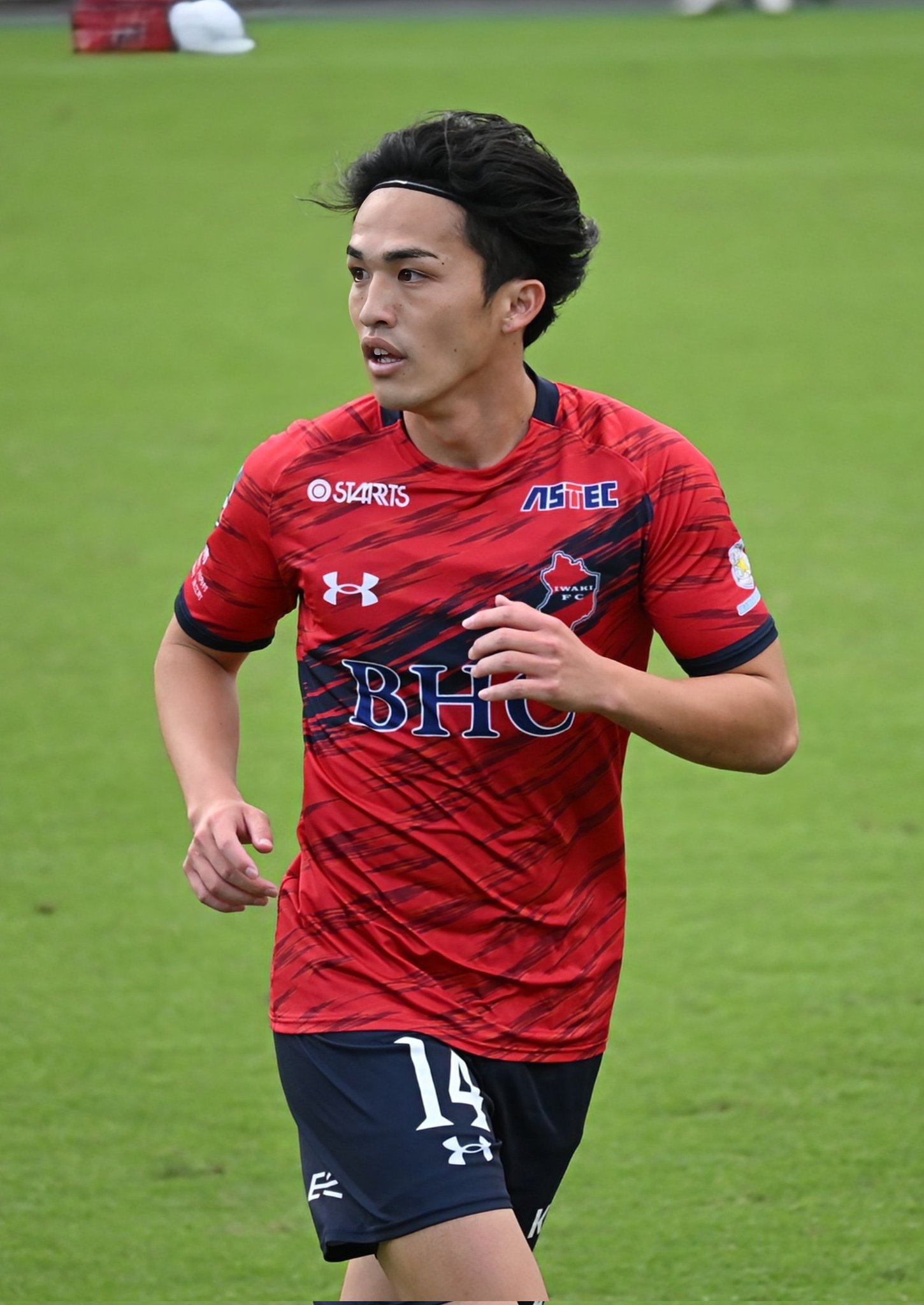 いわきFC山口大輝選手ユニフォーム14番 S（サイン入り) HATTRICK