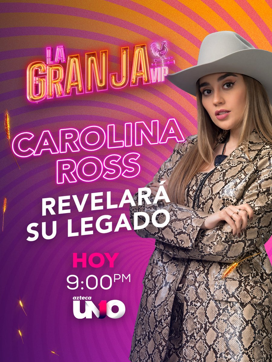 lagranjavipmx's tweet photo. Esta noche se revelará el legado de nuestra primer eliminada. ¿Cómo reaccionarán mis granjeros? 😱🫣

Hoy #CompetenciaCapataz, 9:00 p.m. por Azteca UNO

#LaGranjaVIP transmisión 24/7 en #DisneyPlus experiencia completa.

Durante dos semanas podrás disfrutarla en mis redes:
🌐 Sitio Web
📱 App TV Azteca En Vivo
💻 YouTube