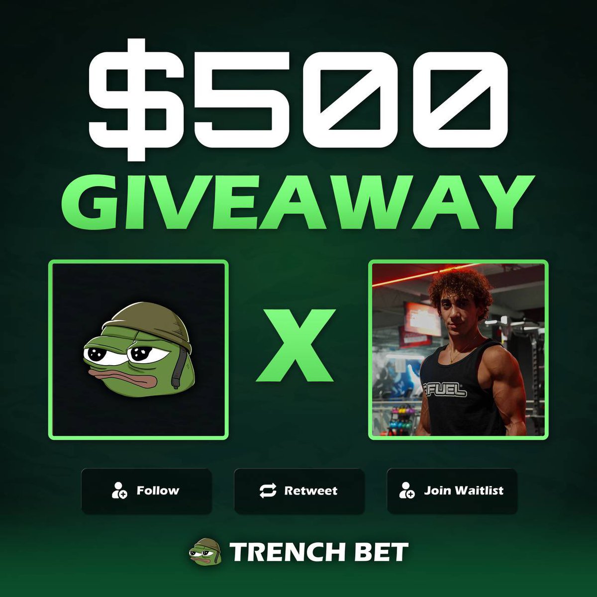 $500 GIVEAWAY (2x $250)

RULES:
Like + Retweet 👍
Follow <a href="/obijai/">Obijai Alt</a> <a href="/trenchbet/">TRENCH BET</a> W/ 🔔 
SIGN UP: trenchbet.com/r/obijai
(Post proof below)

72 Hours GOODLUCK 🤝
(Rules are Mandatory to WIN)