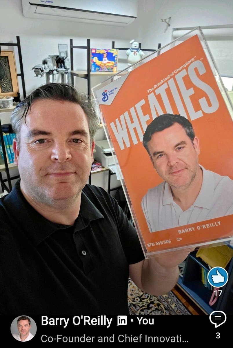 barryoreilly's tweet image. Finally I've become the breakfast of Champions